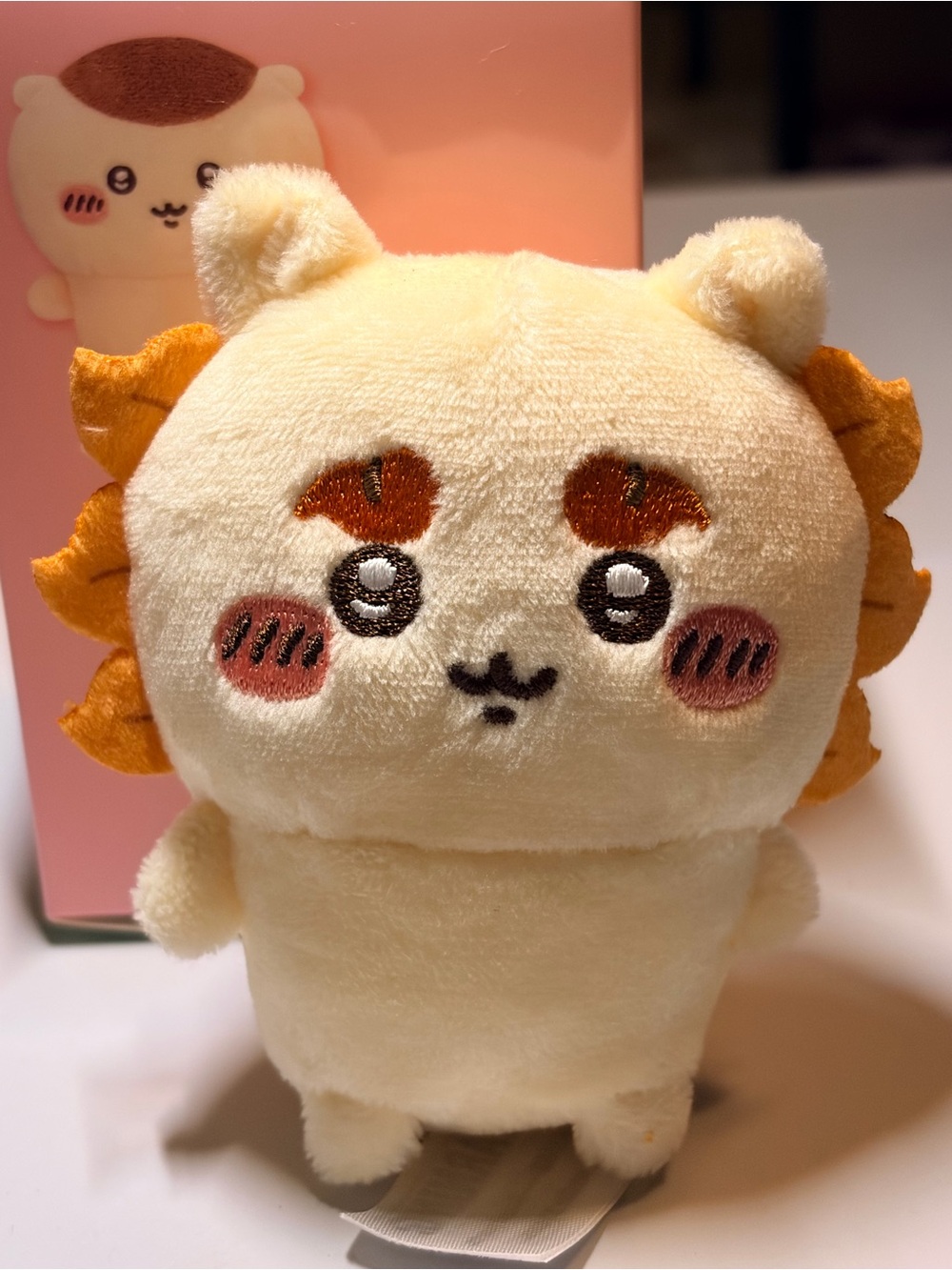 HACIPUPU Plush Lion Character Toy - Cream and Orange - Kids Plush